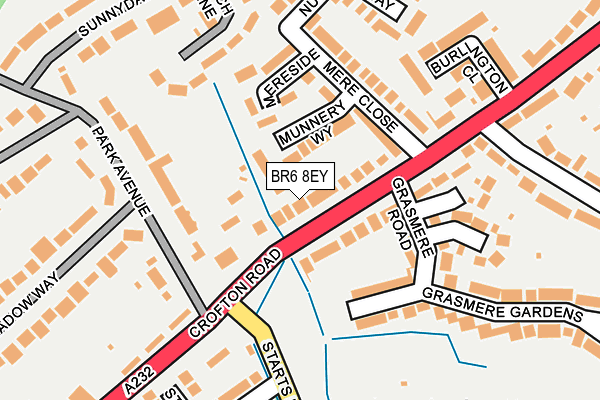BR6 8EY map - OS OpenMap – Local (Ordnance Survey)