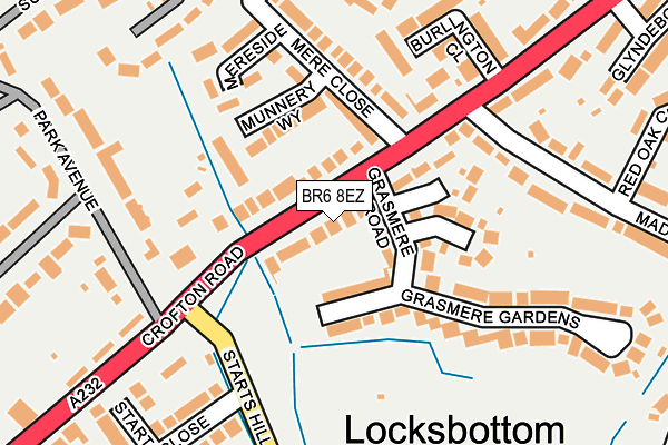 BR6 8EZ map - OS OpenMap – Local (Ordnance Survey)