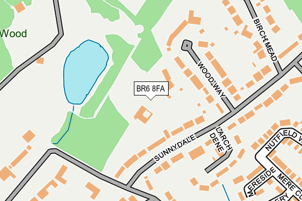 BR6 8FA map - OS OpenMap – Local (Ordnance Survey)
