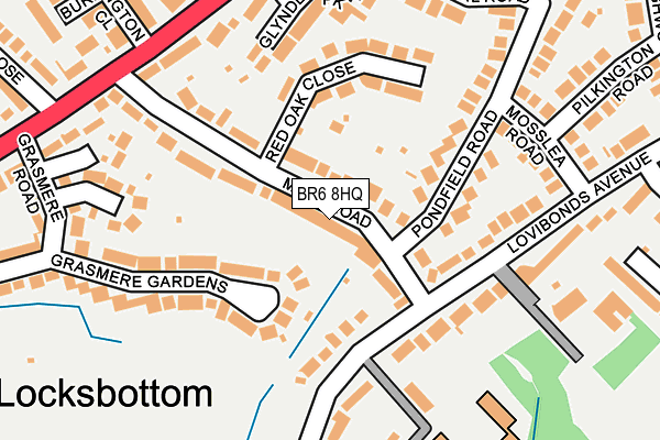 BR6 8HQ map - OS OpenMap – Local (Ordnance Survey)