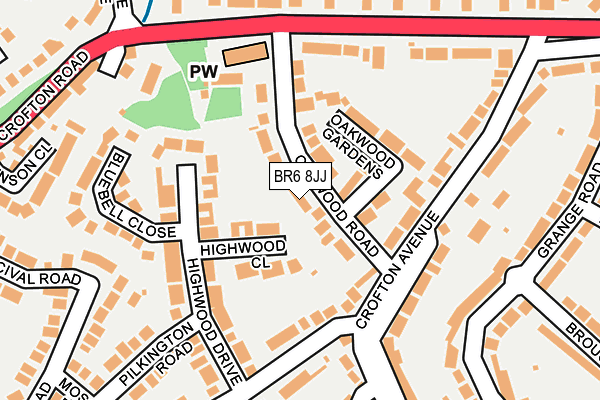 BR6 8JJ map - OS OpenMap – Local (Ordnance Survey)