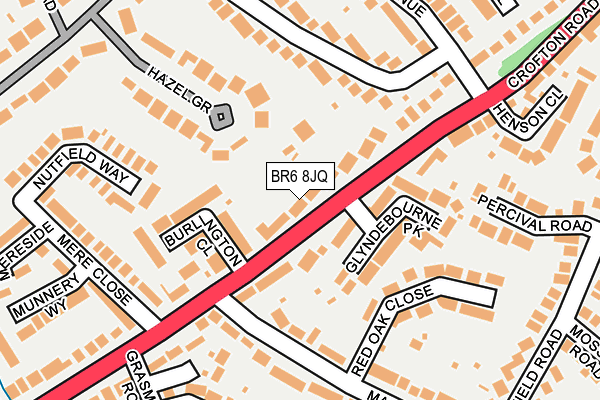 BR6 8JQ map - OS OpenMap – Local (Ordnance Survey)