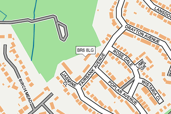 BR6 8LG map - OS OpenMap – Local (Ordnance Survey)