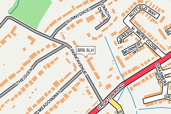 BR6 8LH map - OS OpenMap – Local (Ordnance Survey)