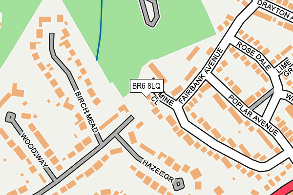BR6 8LQ map - OS OpenMap – Local (Ordnance Survey)