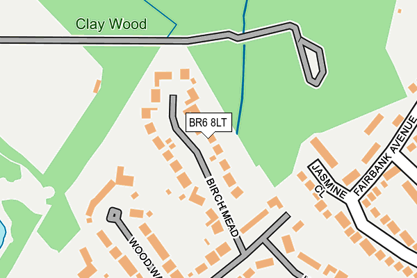 BR6 8LT map - OS OpenMap – Local (Ordnance Survey)