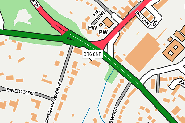 BR6 8NF map - OS OpenMap – Local (Ordnance Survey)
