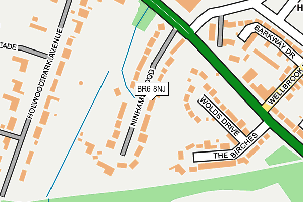 BR6 8NJ map - OS OpenMap – Local (Ordnance Survey)