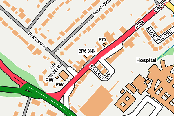 BR6 8NN map - OS OpenMap – Local (Ordnance Survey)