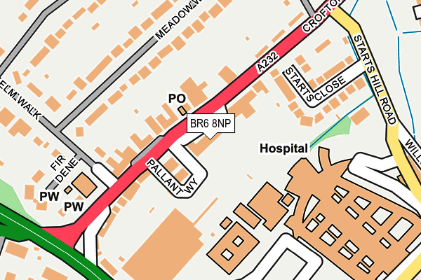 Map of CASTERLY LIMITED at local scale