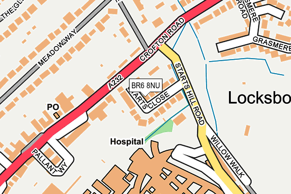 BR6 8NU map - OS OpenMap – Local (Ordnance Survey)