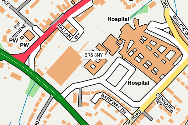 BR6 8NY map - OS OpenMap – Local (Ordnance Survey)