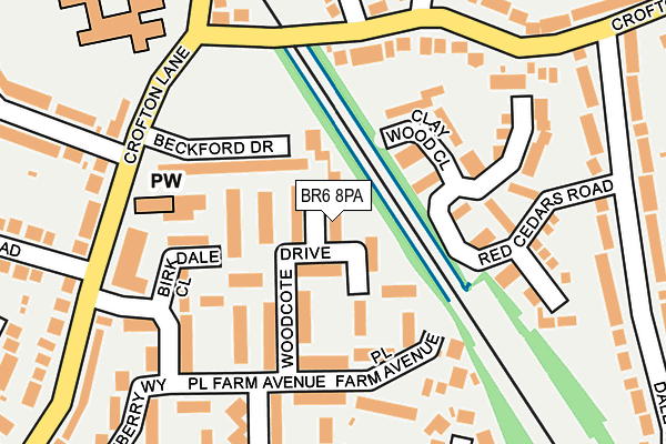 BR6 8PA map - OS OpenMap – Local (Ordnance Survey)