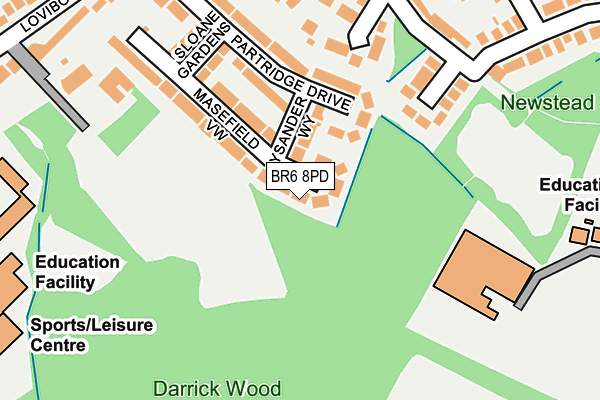 BR6 8PD map - OS OpenMap – Local (Ordnance Survey)