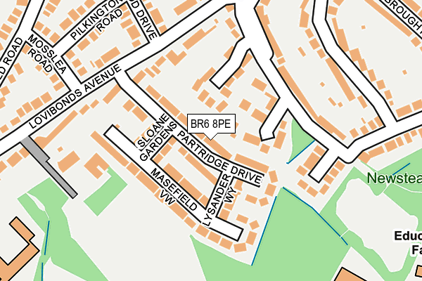 BR6 8PE map - OS OpenMap – Local (Ordnance Survey)