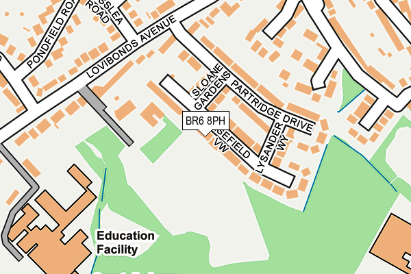 BR6 8PH map - OS OpenMap – Local (Ordnance Survey)