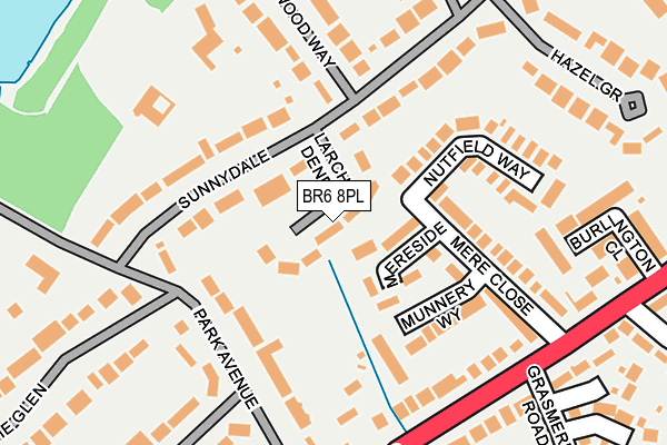 BR6 8PL map - OS OpenMap – Local (Ordnance Survey)