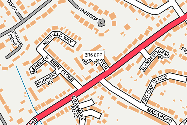BR6 8PP map - OS OpenMap – Local (Ordnance Survey)