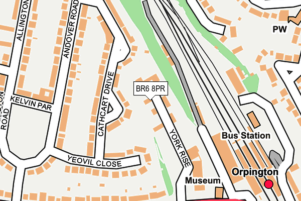 BR6 8PR map - OS OpenMap – Local (Ordnance Survey)