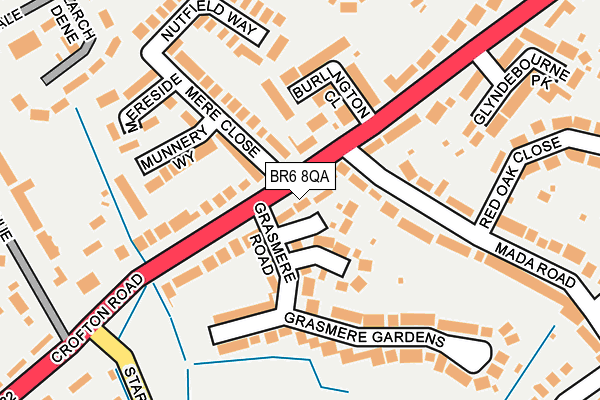 BR6 8QA map - OS OpenMap – Local (Ordnance Survey)