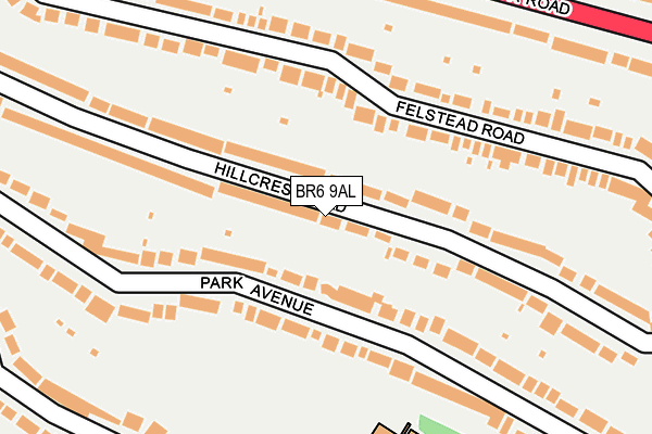 BR6 9AL map - OS OpenMap – Local (Ordnance Survey)