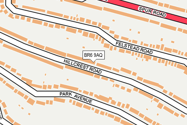 BR6 9AQ map - OS OpenMap – Local (Ordnance Survey)