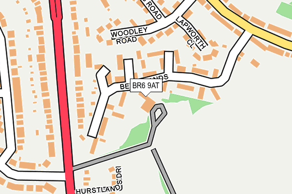 BR6 9AT map - OS OpenMap – Local (Ordnance Survey)