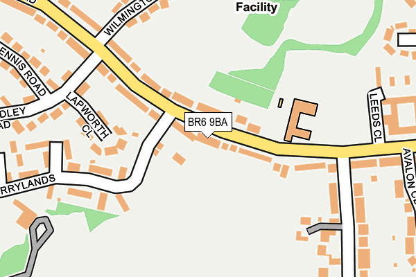 BR6 9BA map - OS OpenMap – Local (Ordnance Survey)