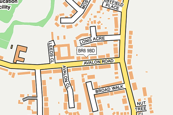 BR6 9BD map - OS OpenMap – Local (Ordnance Survey)