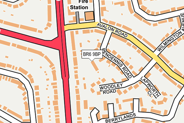 BR6 9BP map - OS OpenMap – Local (Ordnance Survey)