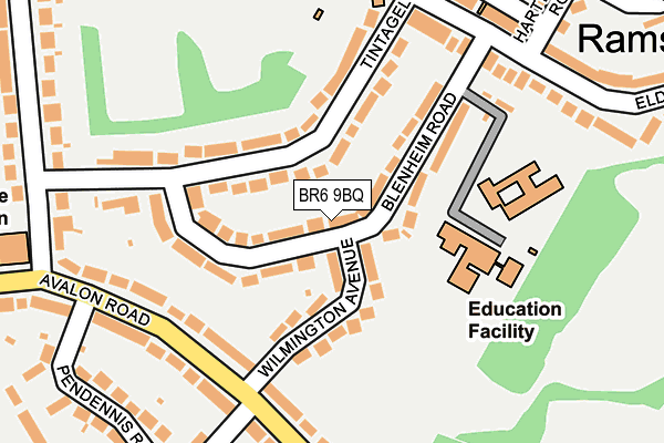 BR6 9BQ map - OS OpenMap – Local (Ordnance Survey)