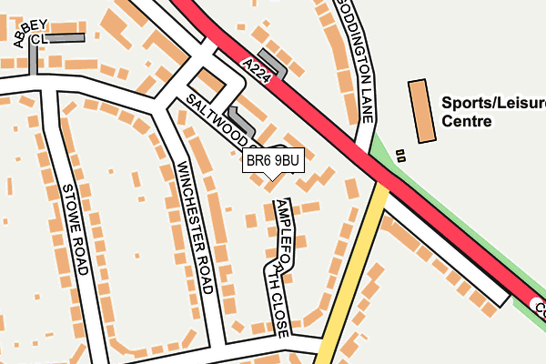 BR6 9BU map - OS OpenMap – Local (Ordnance Survey)