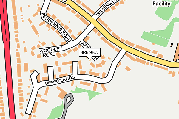 BR6 9BW map - OS OpenMap – Local (Ordnance Survey)