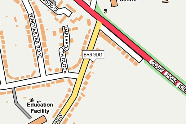 BR6 9DG map - OS OpenMap – Local (Ordnance Survey)