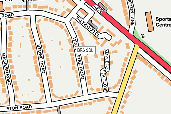 BR6 9DL map - OS OpenMap – Local (Ordnance Survey)