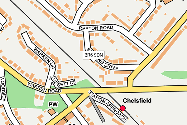 BR6 9DN map - OS OpenMap – Local (Ordnance Survey)