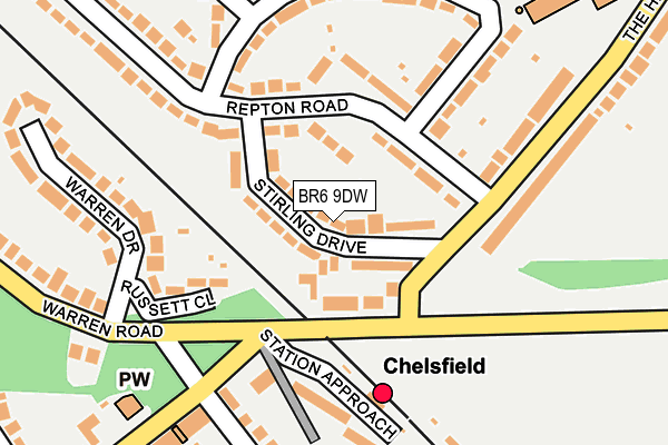 BR6 9DW map - OS OpenMap – Local (Ordnance Survey)