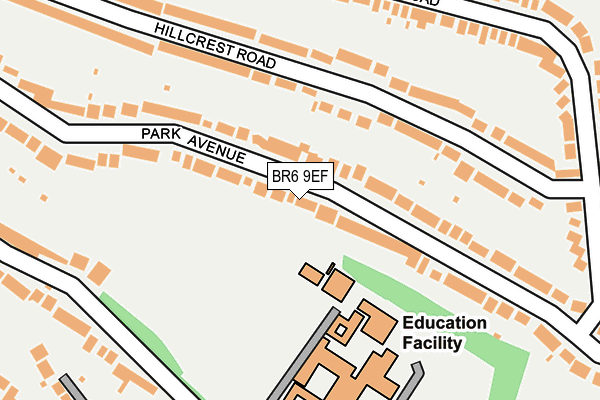 BR6 9EF map - OS OpenMap – Local (Ordnance Survey)