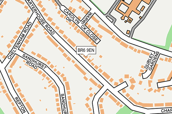BR6 9EN map - OS OpenMap – Local (Ordnance Survey)