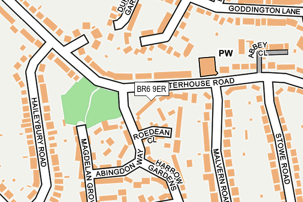 BR6 9ER map - OS OpenMap – Local (Ordnance Survey)