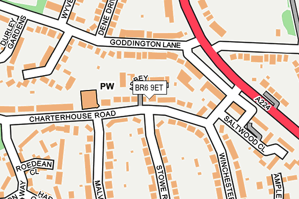 BR6 9ET map - OS OpenMap – Local (Ordnance Survey)