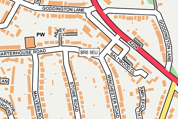 BR6 9EU map - OS OpenMap – Local (Ordnance Survey)