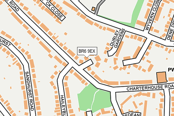 BR6 9EX map - OS OpenMap – Local (Ordnance Survey)