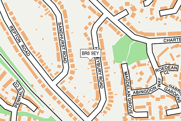 BR6 9EY map - OS OpenMap – Local (Ordnance Survey)