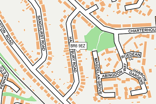 BR6 9EZ map - OS OpenMap – Local (Ordnance Survey)