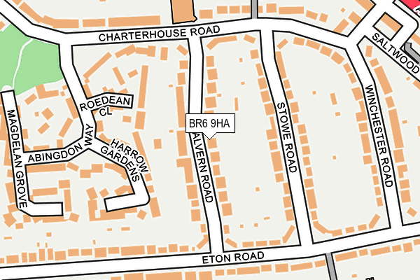 BR6 9HA map - OS OpenMap – Local (Ordnance Survey)