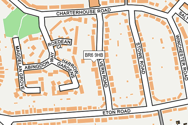 BR6 9HB map - OS OpenMap – Local (Ordnance Survey)