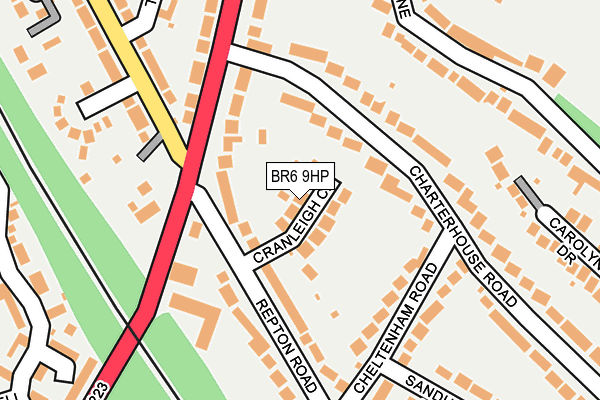 BR6 9HP map - OS OpenMap – Local (Ordnance Survey)