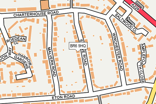 BR6 9HQ map - OS OpenMap – Local (Ordnance Survey)