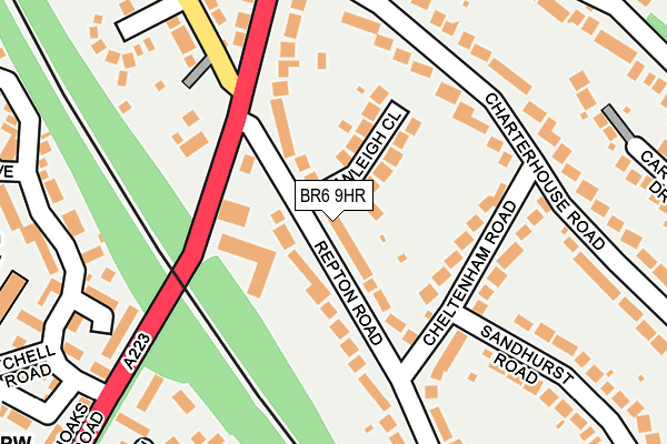 BR6 9HR map - OS OpenMap – Local (Ordnance Survey)